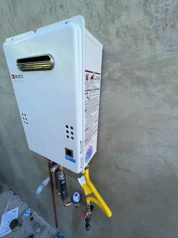 Tankless water heater installation for Folsom homes
